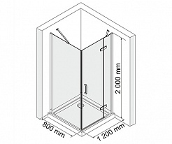 WasserKRAFT Душевой уголок Aller 10H06RB – фотография-3